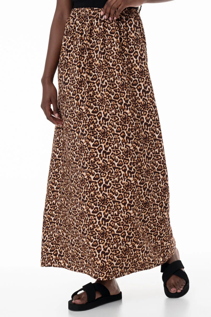 Maxi Slip Skirt _ 153838 _ Stone sold by Refinery