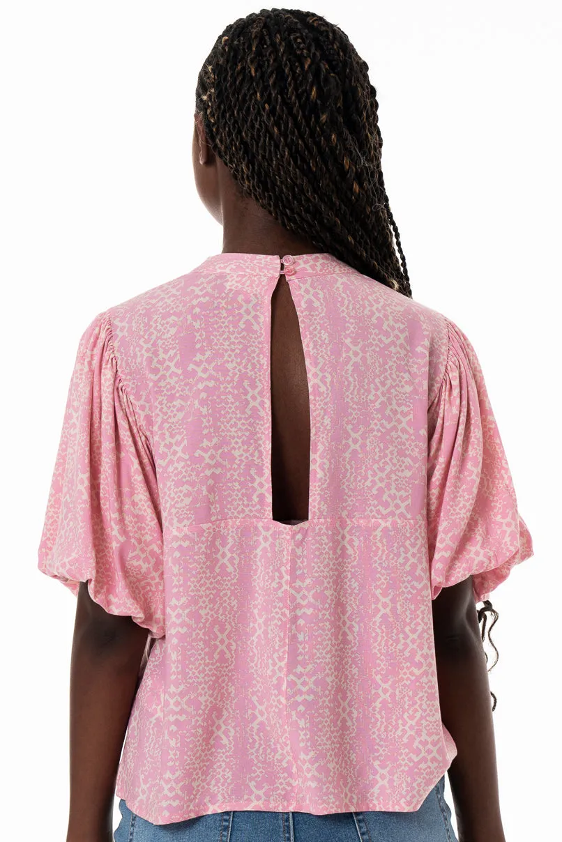 Puff Sleeve Top. sold by Refinery product image thumbnail 3