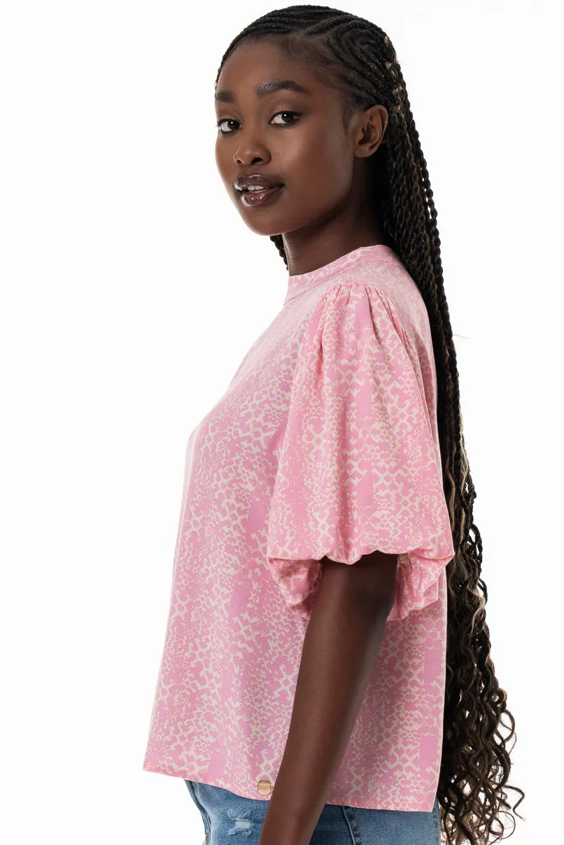 Puff Sleeve Top. sold by Refinery product image thumbnail 2