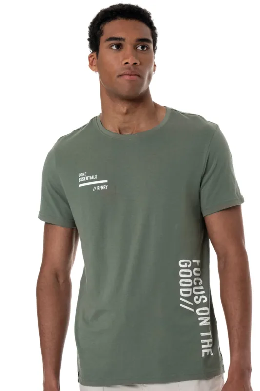 Statement T-Shirt _ 153234 _ Fatigue sold by Refinery