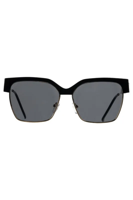 Clubmaster Sunglasses _ 154083 _ Black sold by Refinery