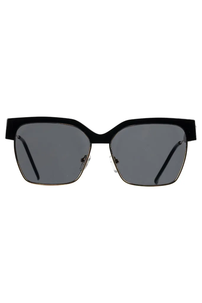 Clubmaster Sunglasses _ 154083 _ Black sold by Refinery