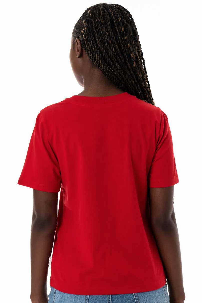 Slim Fit T-Shirt _ 154359 _ Red sold by Refinery product image thumbnail 3