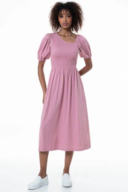 Asymmetric Neck Line Dress _ 153903 _ Lilac sold by Refinery