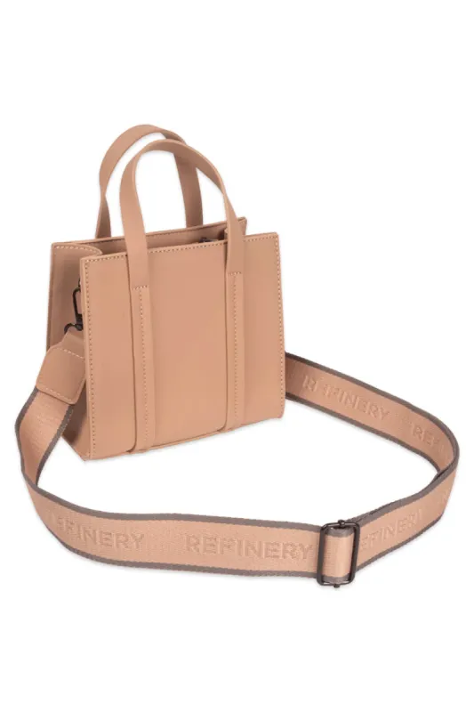 Mini Shopper Style Bag _ 153951 _ Stone sold by Refinery