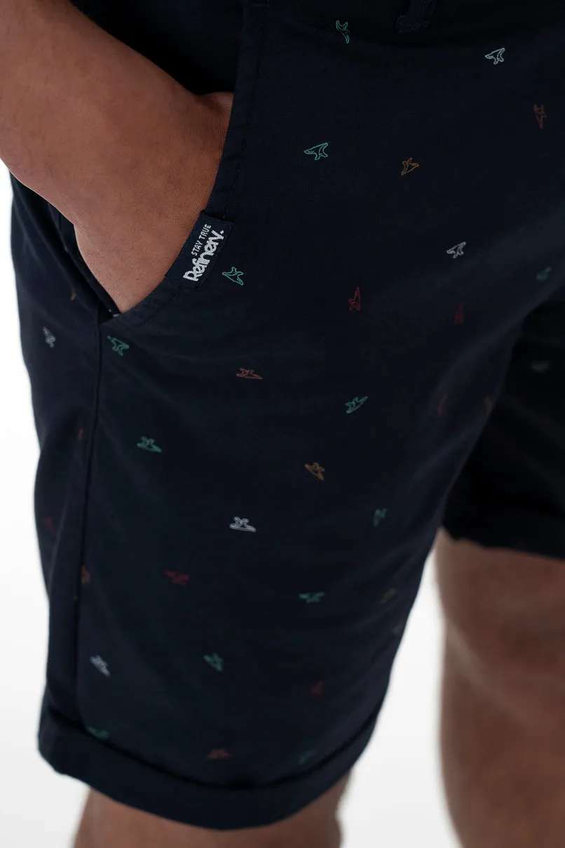 Printed Chino Shorts _ 154349 _ Ink sold by Refinery product image thumbnail 4