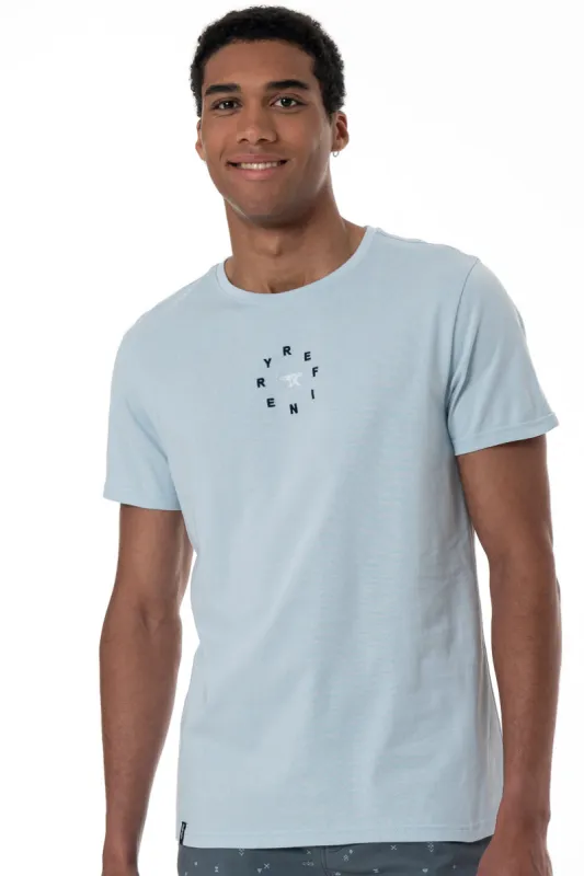 Branded T-Shirt _ 153230 _ Pale Blue sold by Refinery