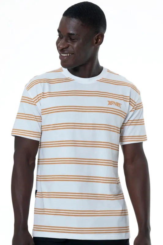 Stripe T-Shirt _ 152136 _ Optic White sold by Refinery