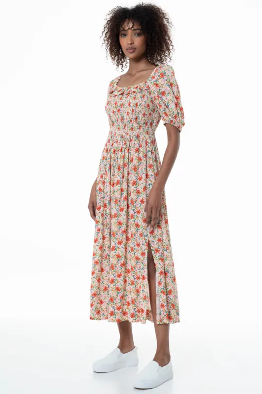 Maxi Dress With Frill Detail _ 154518 _ Multi sold by Refinery
