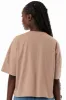 Boxy T-Shirt _ 154361 _ Taupe sold by Refinery
