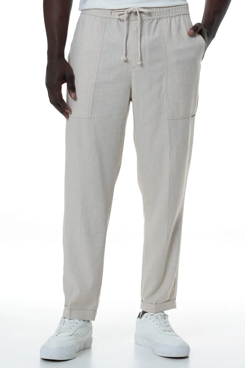Pants With Elasticated Waist _ 155438 _ Sand sold by Refinery