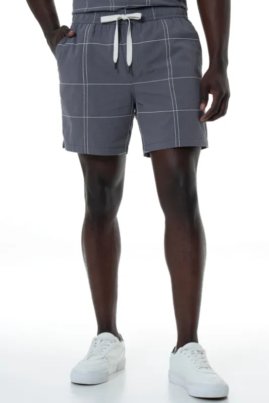 Pull On Shorts _ 154550 _ Charcoal sold by Refinery