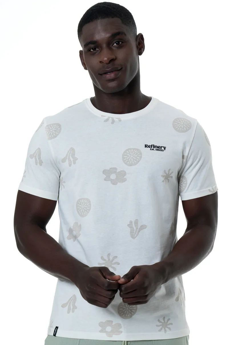 Printed T-Shirt _ 153237 _ Off White sold by Refinery