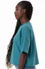 Boxy T-Shirt _ 154362 _ Teal sold by Refinery