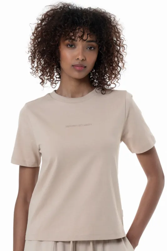 Slim Fit T-Shirt _ 154360 _ Stone sold by Refinery