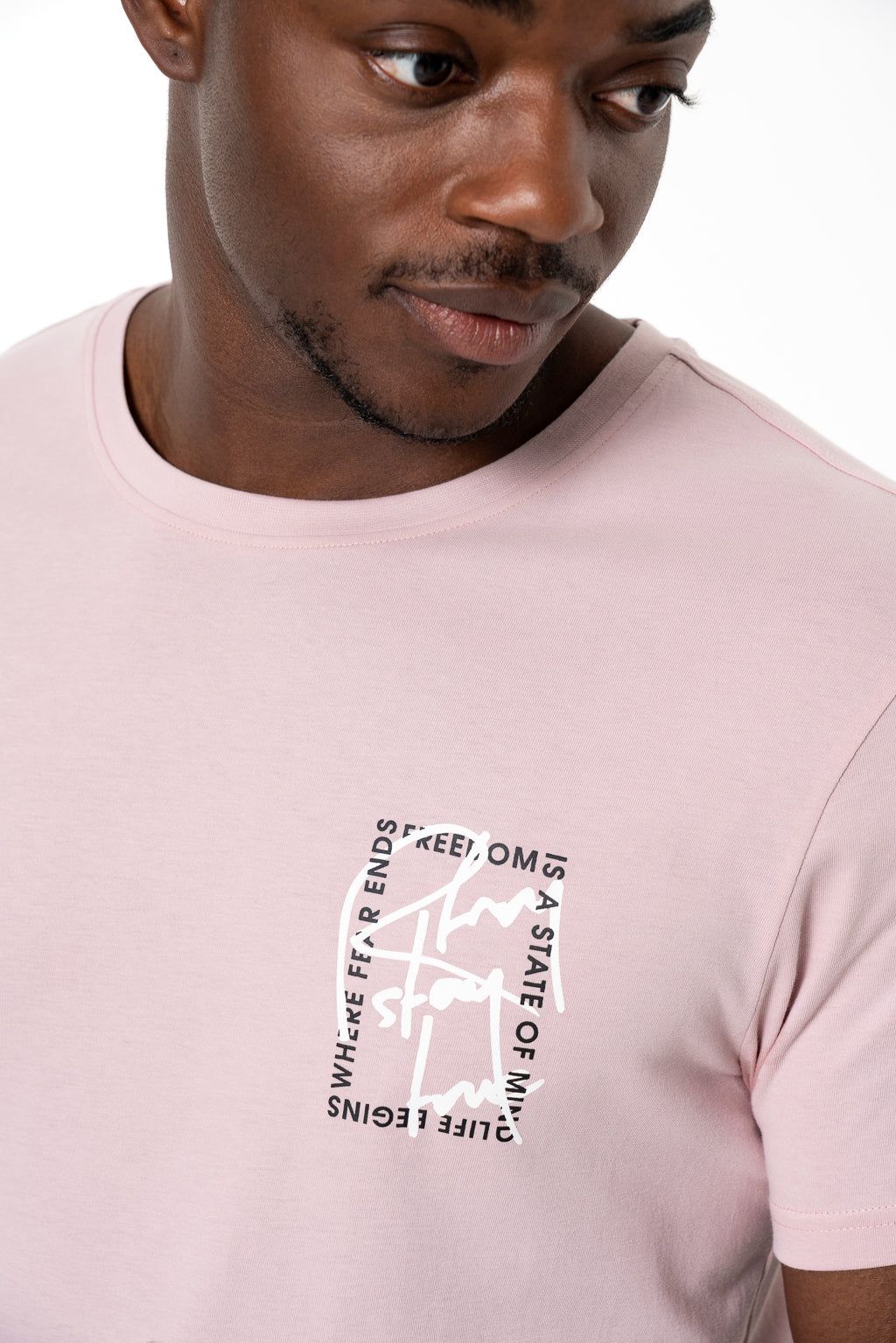 Branded T-Shirt _ 140510 _ Dusty Pink sold by Refinery product image thumbnail 2