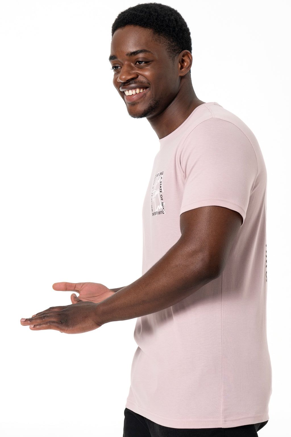 Branded T-Shirt _ 140510 _ Dusty Pink sold by Refinery product image thumbnail 3