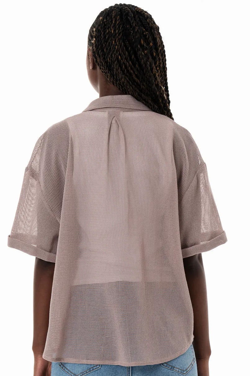 Textured Shirt _ 153818 _ Grey sold by Refinery product image thumbnail 3