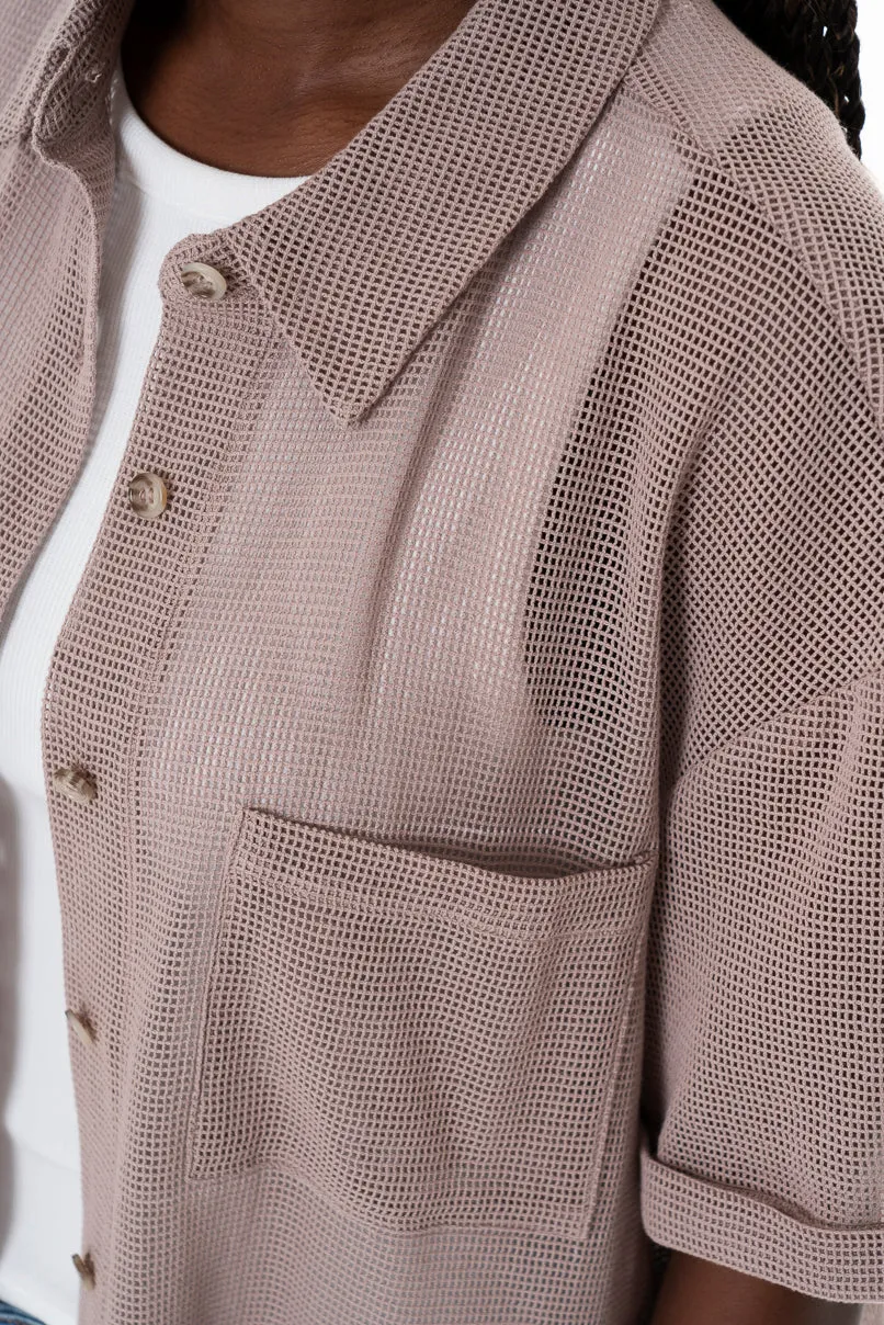 Textured Shirt _ 153818 _ Grey sold by Refinery product image thumbnail 4