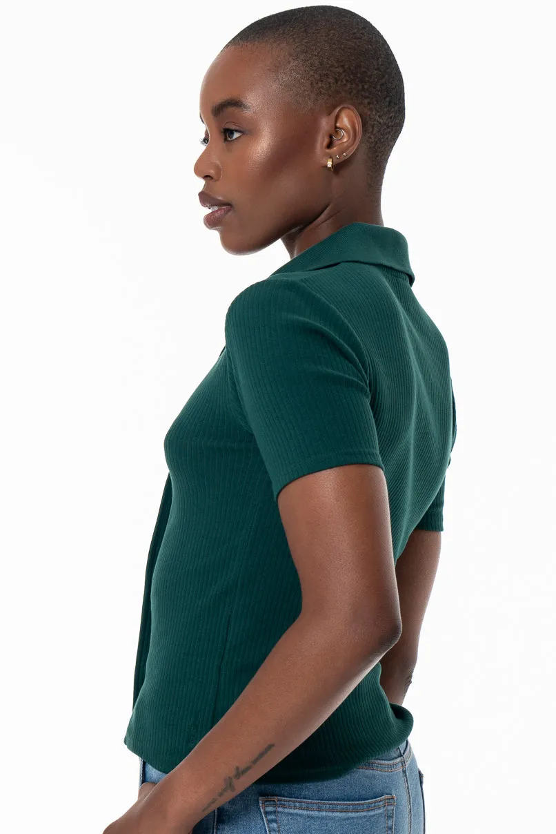 Mock Button Top _ 154504 _ Green sold by Refinery product image thumbnail 2