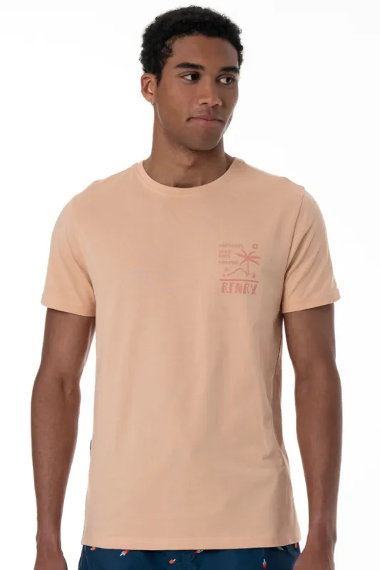 Graphic T-Shirt _ 153227 _ Peach sold by Refinery