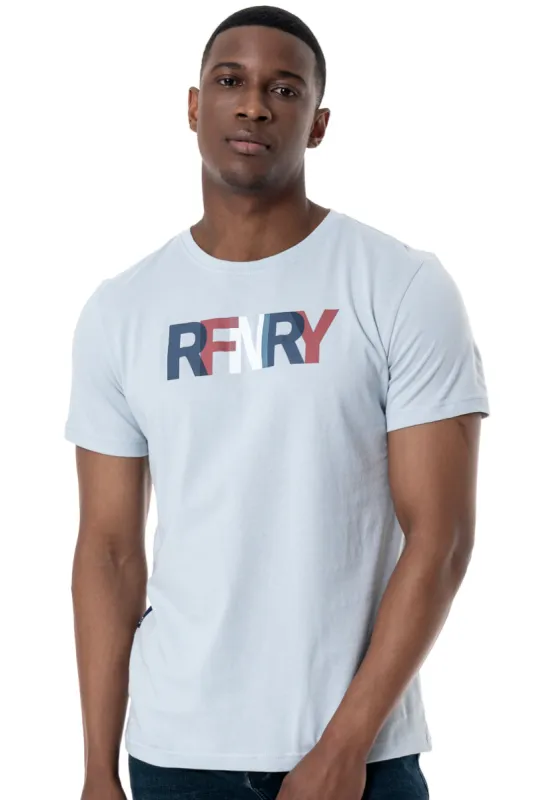 Branded T-Shirt _ 152127 _ Light Blue sold by Refinery