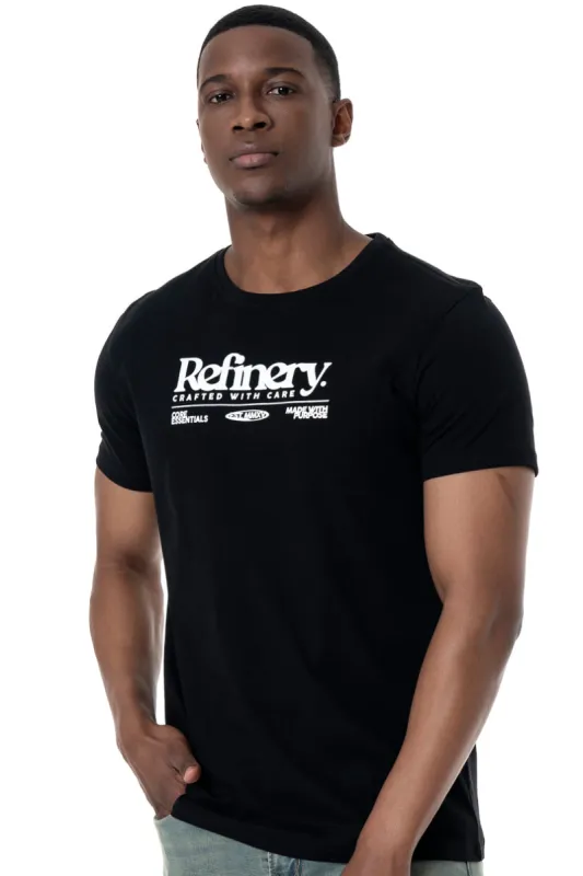Statement T-Shirt _ 158119 _ Black sold by Refinery