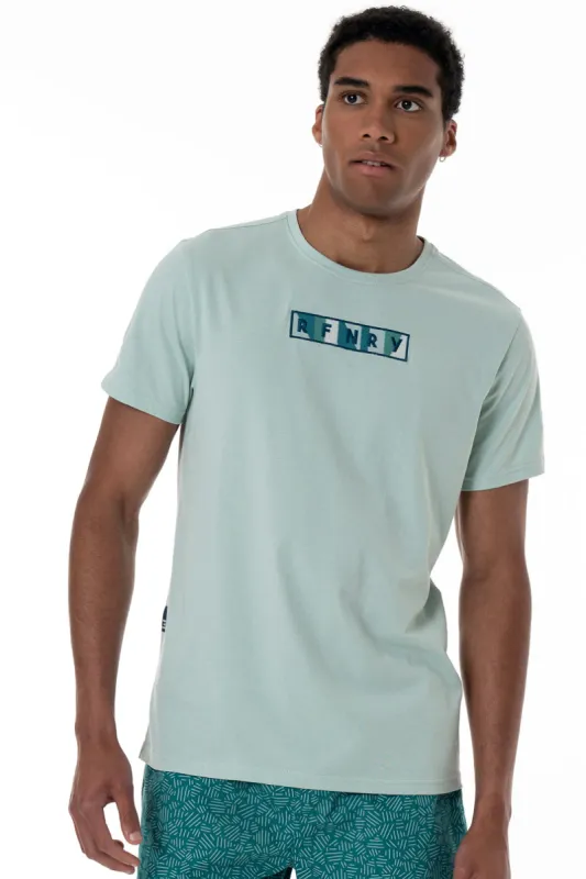 Branded T-Shirt _ 153239 _ Sage sold by Refinery