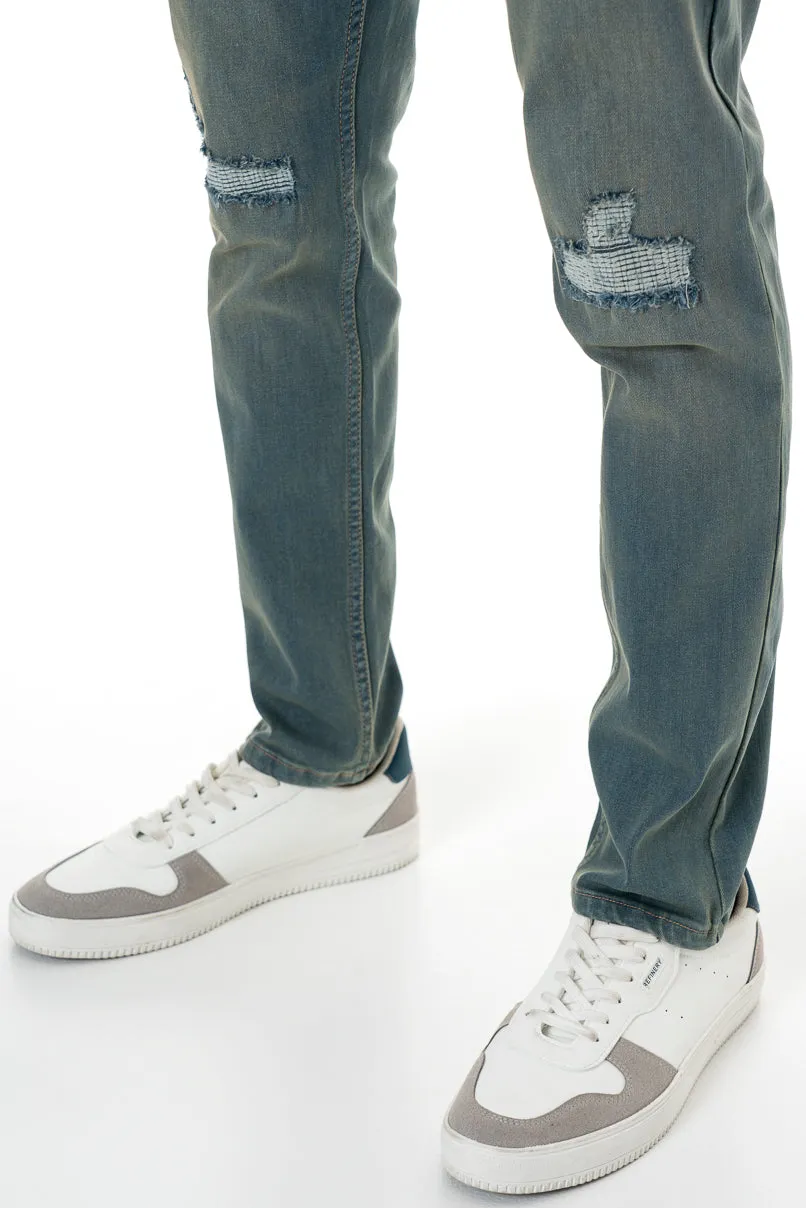 Rf02 Ripped Skinny Jeans _ 156187 _ Light Wash sold by Refinery product image thumbnail 4