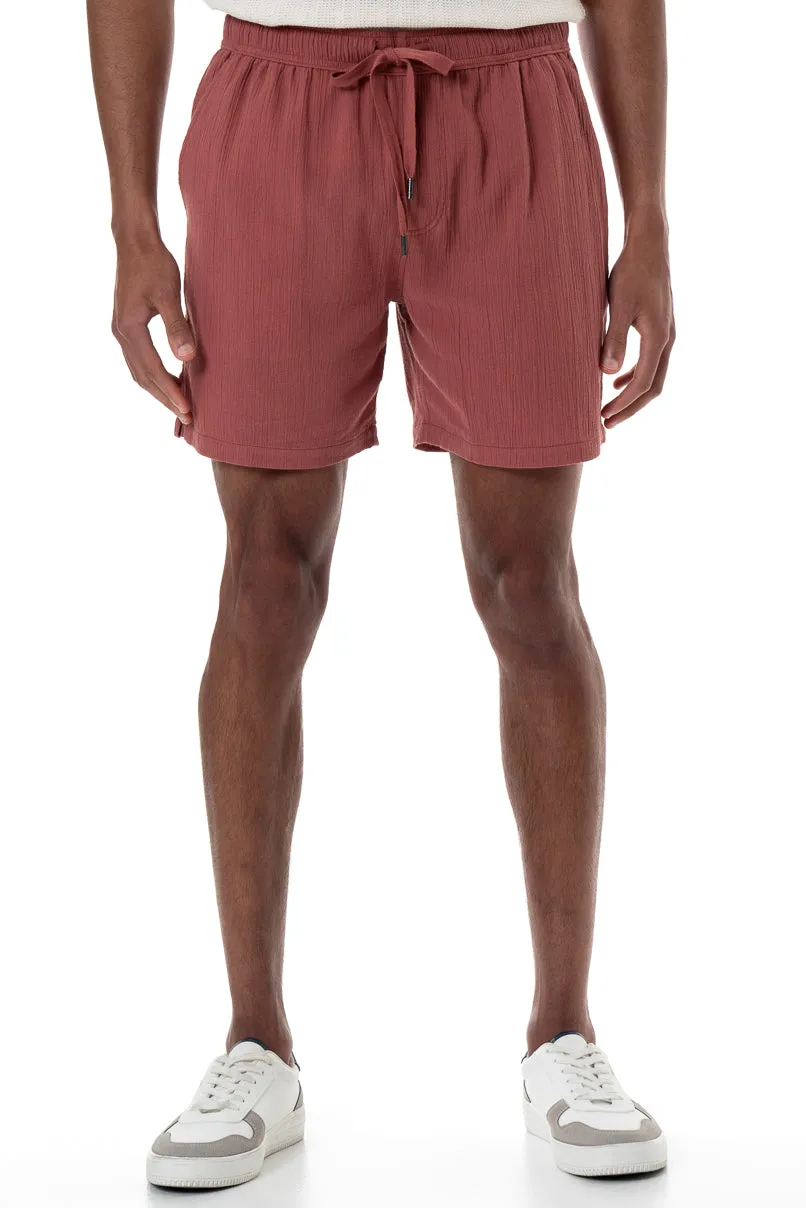 Pull On Shorts _ 150437 _ Rust sold by Refinery