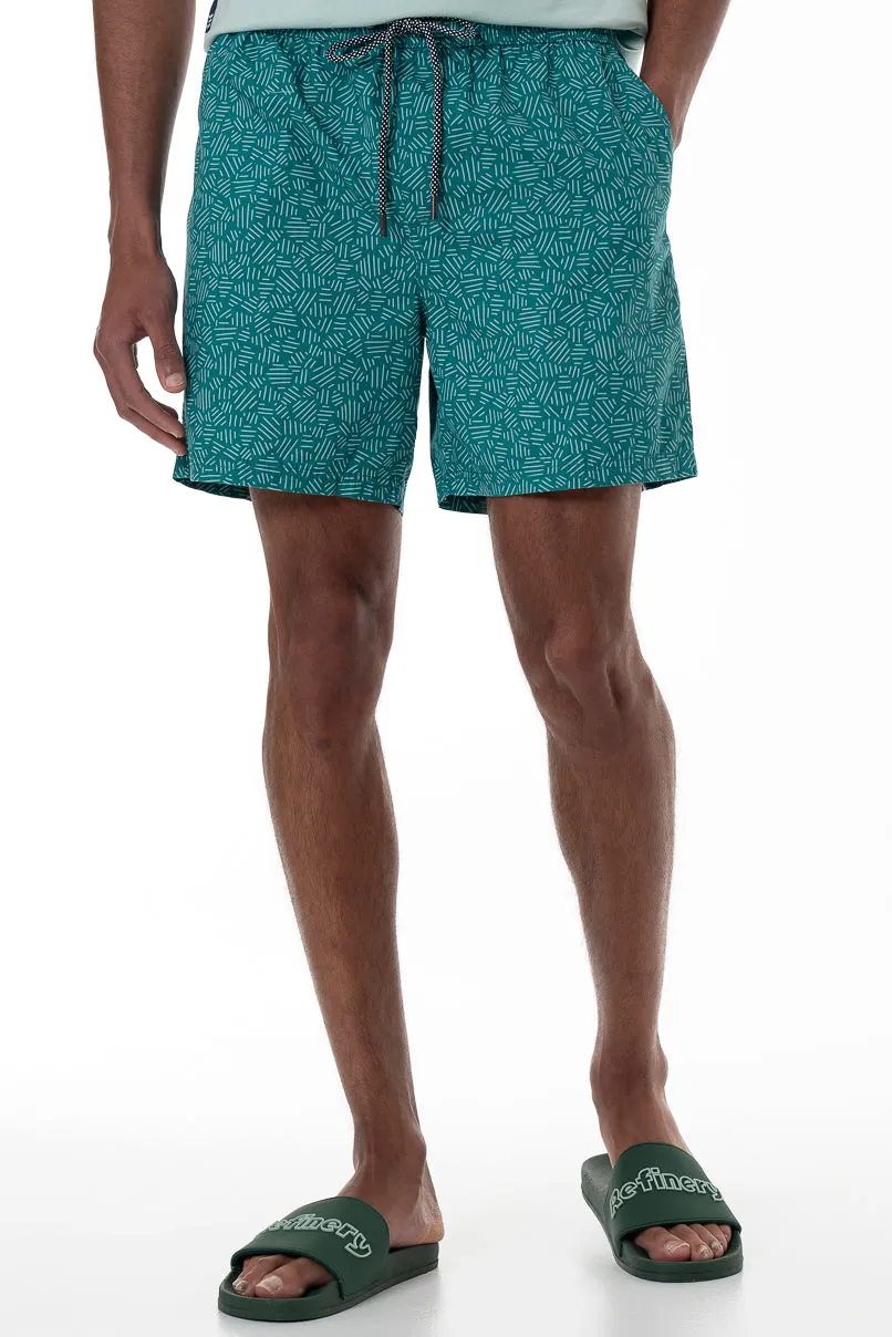 Pool Shorts _ 153929 _ Teal sold by Refinery