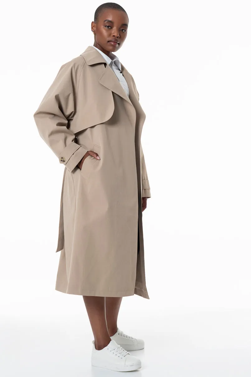 Trench Coat _ 155524 _ Stone sold by Refinery product image thumbnail 2