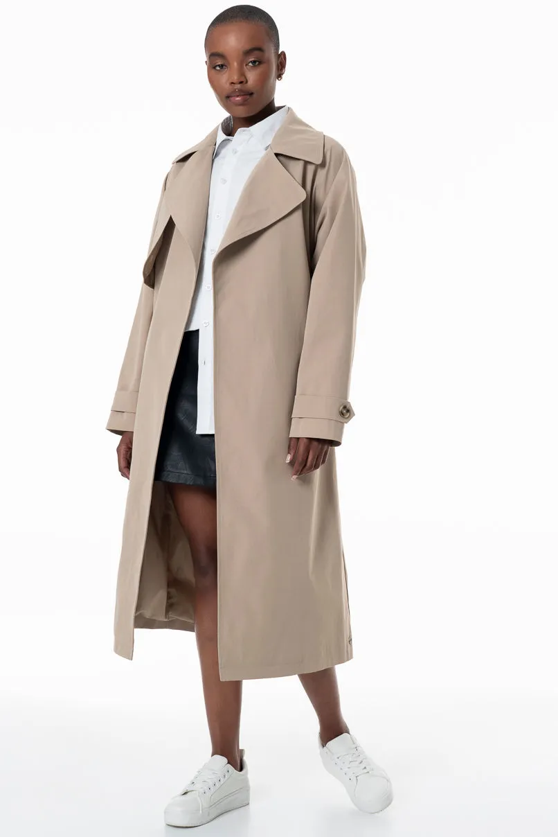 Trench Coat _ 155524 _ Stone sold by Refinery