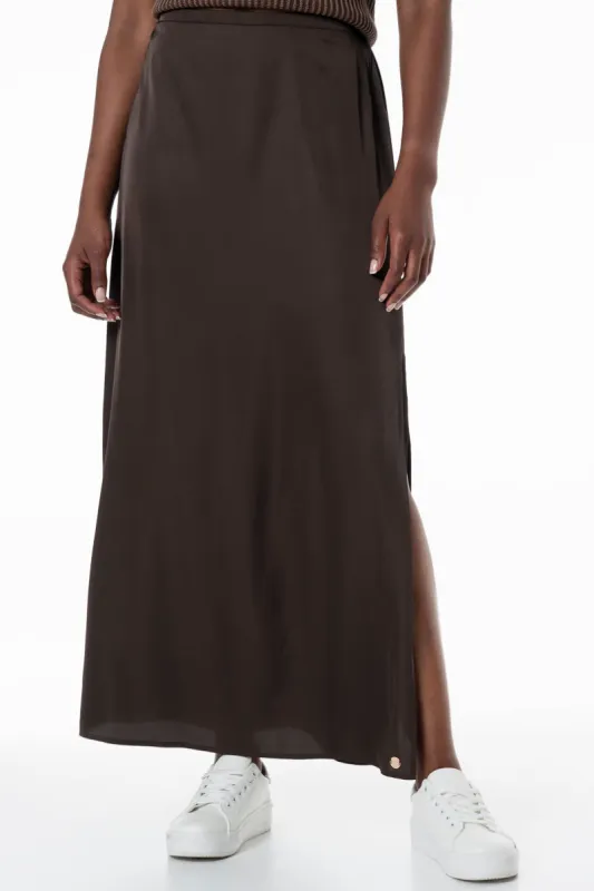 Slip Skirt _ 155717 _ Brown sold by Refinery