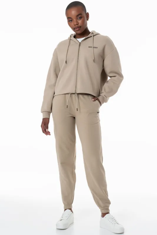 Relaxed Fit Trackpants _ 155859 _ Stone sold by Refinery