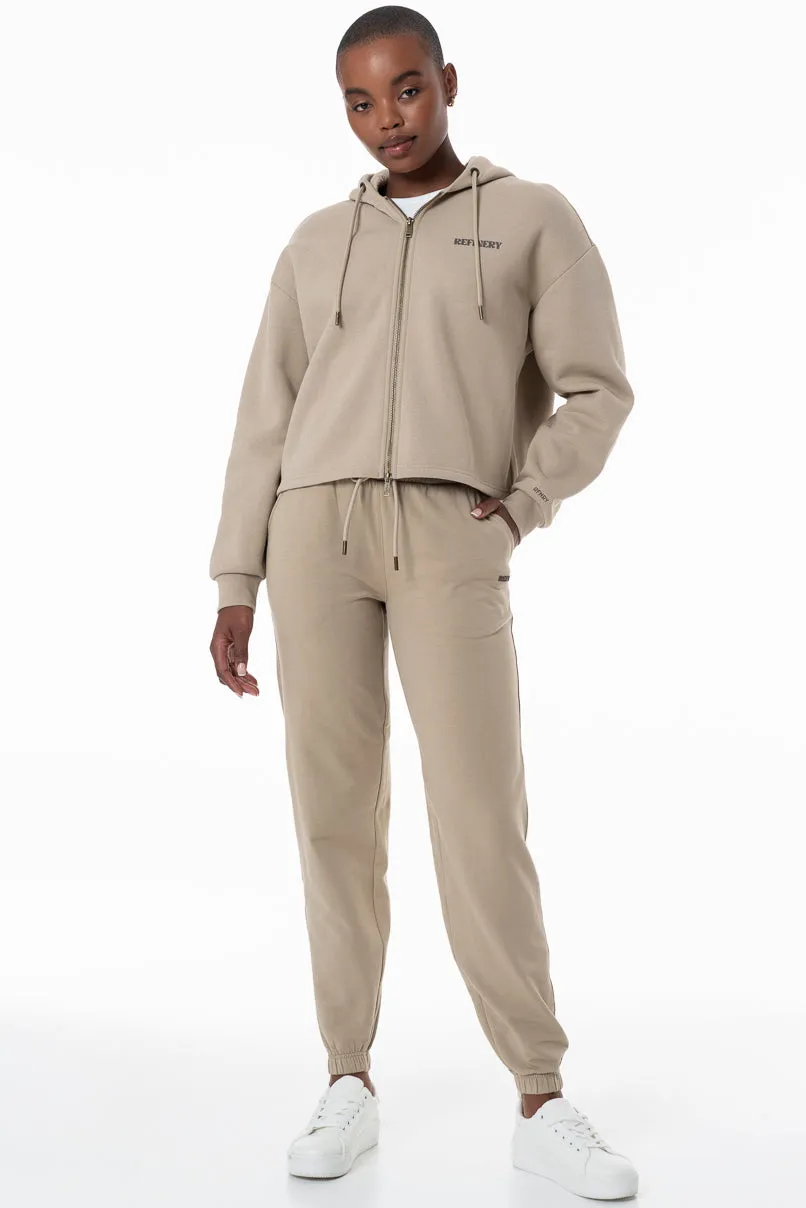 Relaxed Fit Trackpants _ 155859 _ Stone sold by Refinery