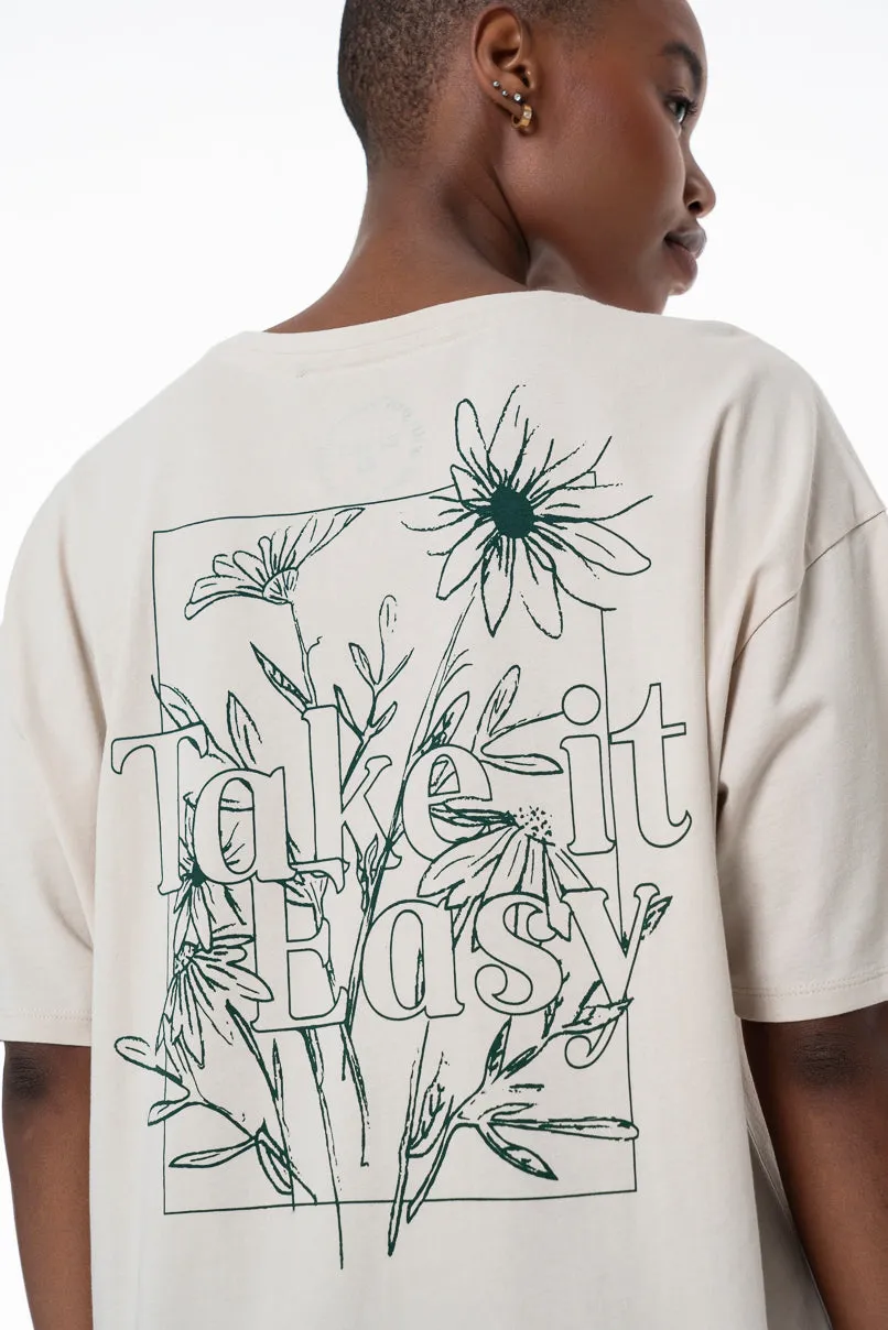 Oversized T-Shirt _ 154931 _ Stone sold by Refinery product image thumbnail 4