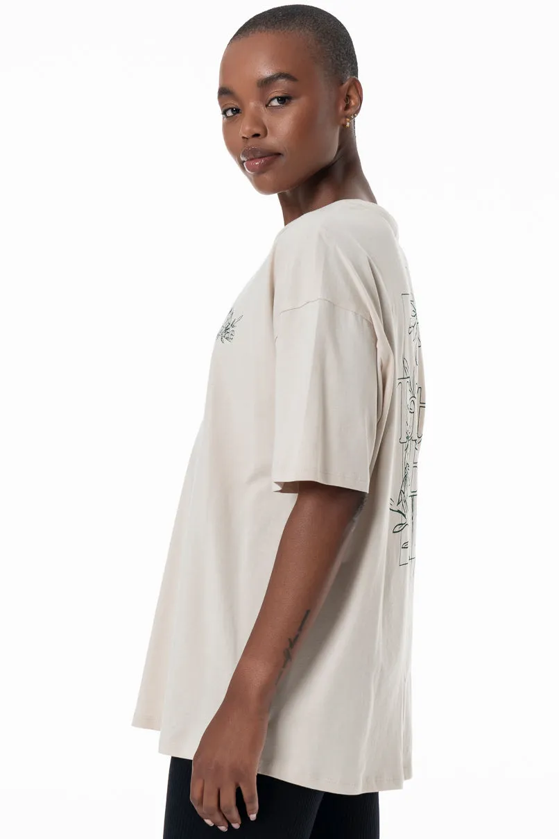 Oversized T-Shirt _ 154931 _ Stone sold by Refinery product image thumbnail 3