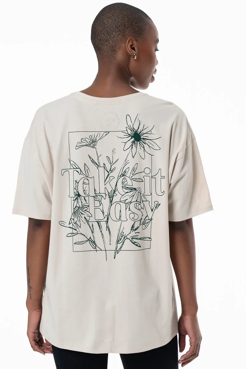 Oversized T-Shirt _ 154931 _ Stone sold by Refinery