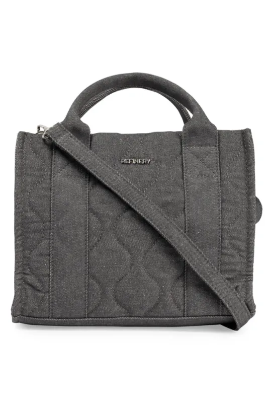 Mini Shopper Bag _ 154621 _ Charcoal sold by Refinery