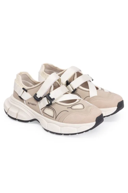 Cut Out Sneaker _ 159006 _ Beige sold by Refinery