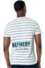 Striped T-Shirt _ 153225 _ Off White sold by Refinery