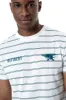 Striped T-Shirt _ 153225 _ Off White sold by Refinery