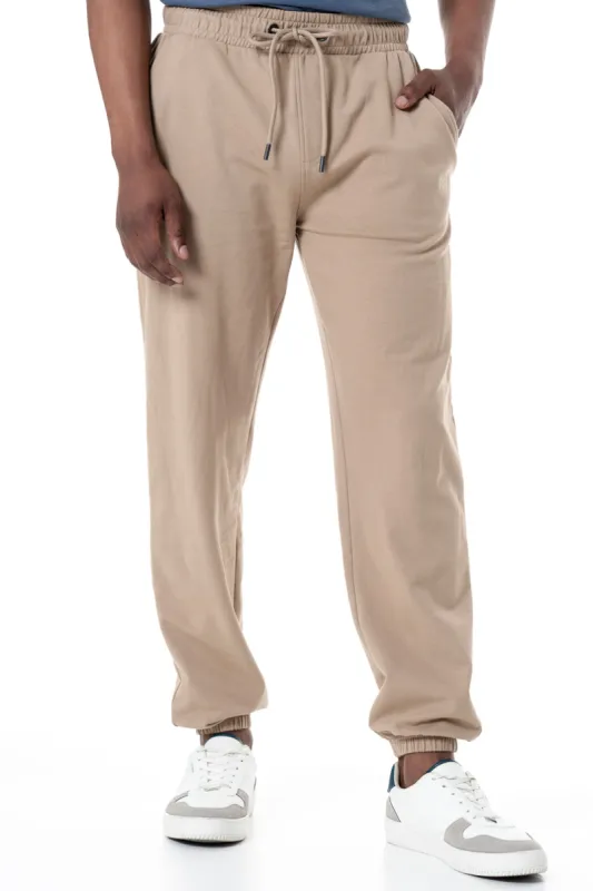 Fleece Trackpants _ 156048 _ Biscuit sold by Refinery