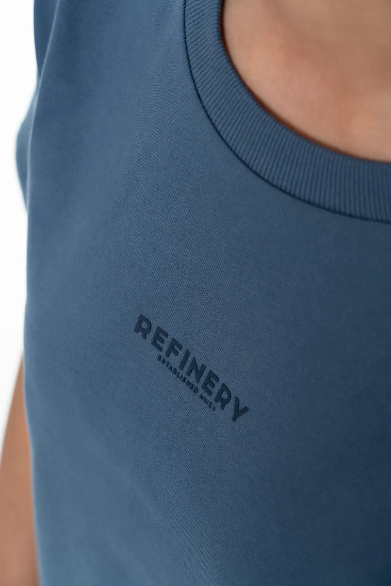 Chunky Cable Cardigan _ 157531 _ Blue sold by Refinery product image thumbnail 4