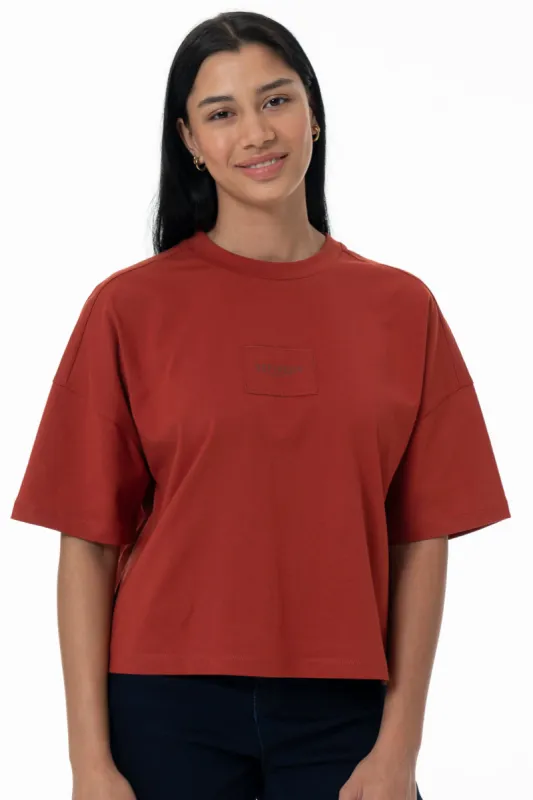 Boxy T-Shirt _ 154936 _ Red sold by Refinery
