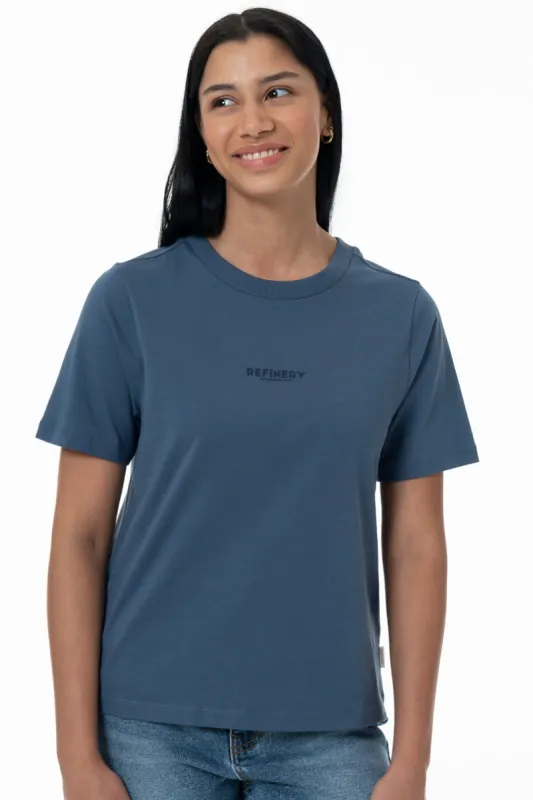 Slim Fit Blue T-Shirt _ 154935 _ Blue sold by Refinery
