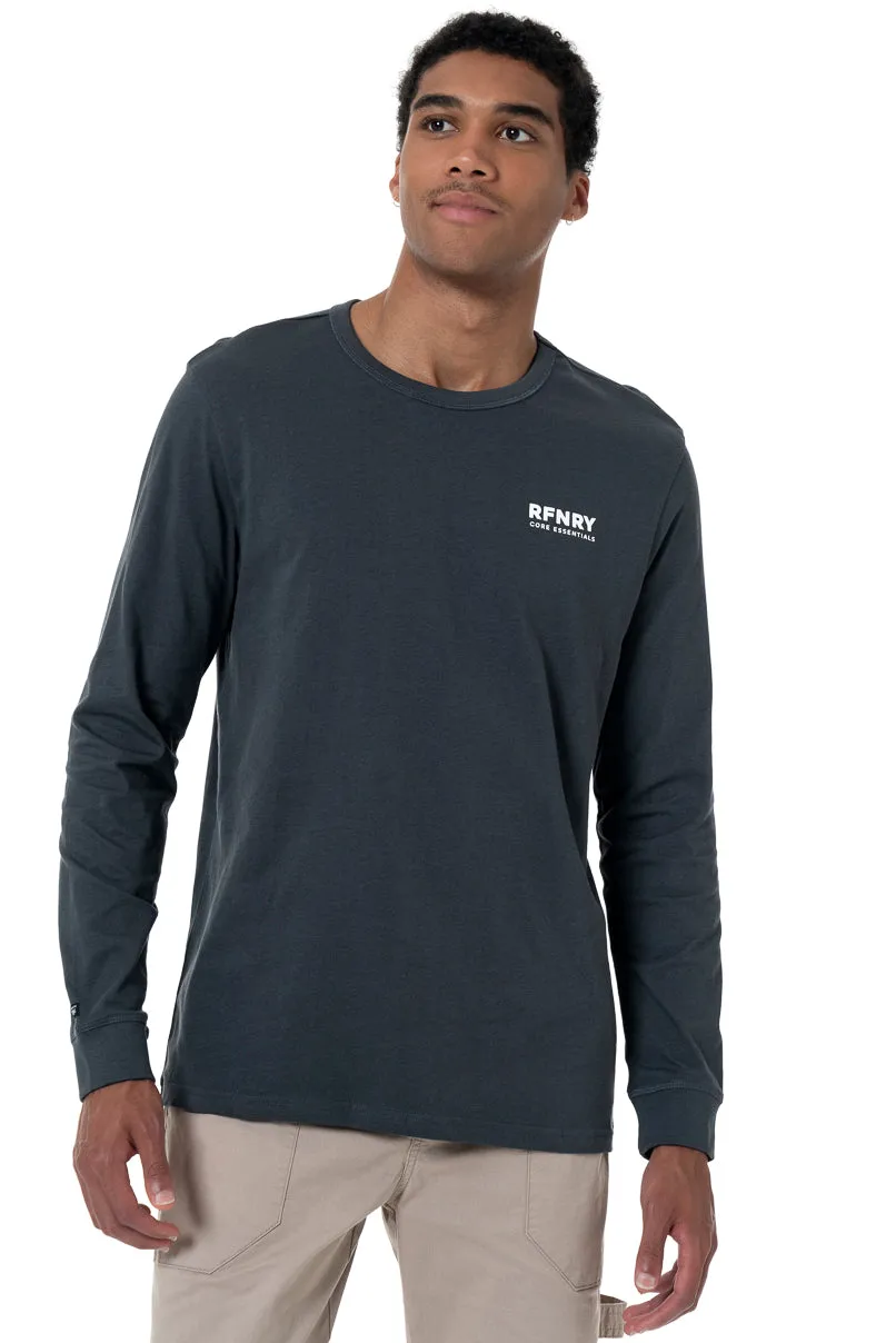 Long Sleeve T-Shirt _ 157008 _ Black sold by Refinery