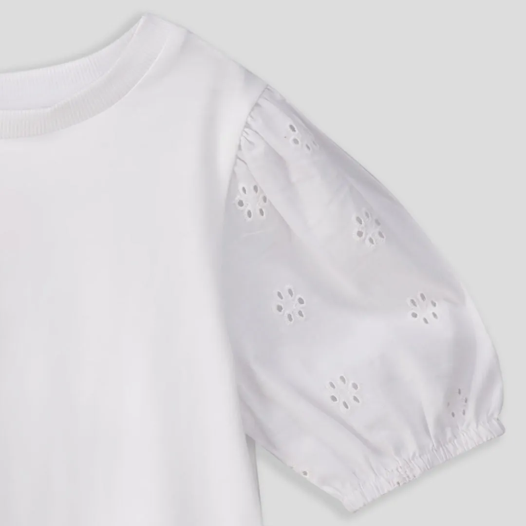 Girls Puff Sleeve Tee sold by Refinery product image thumbnail 3