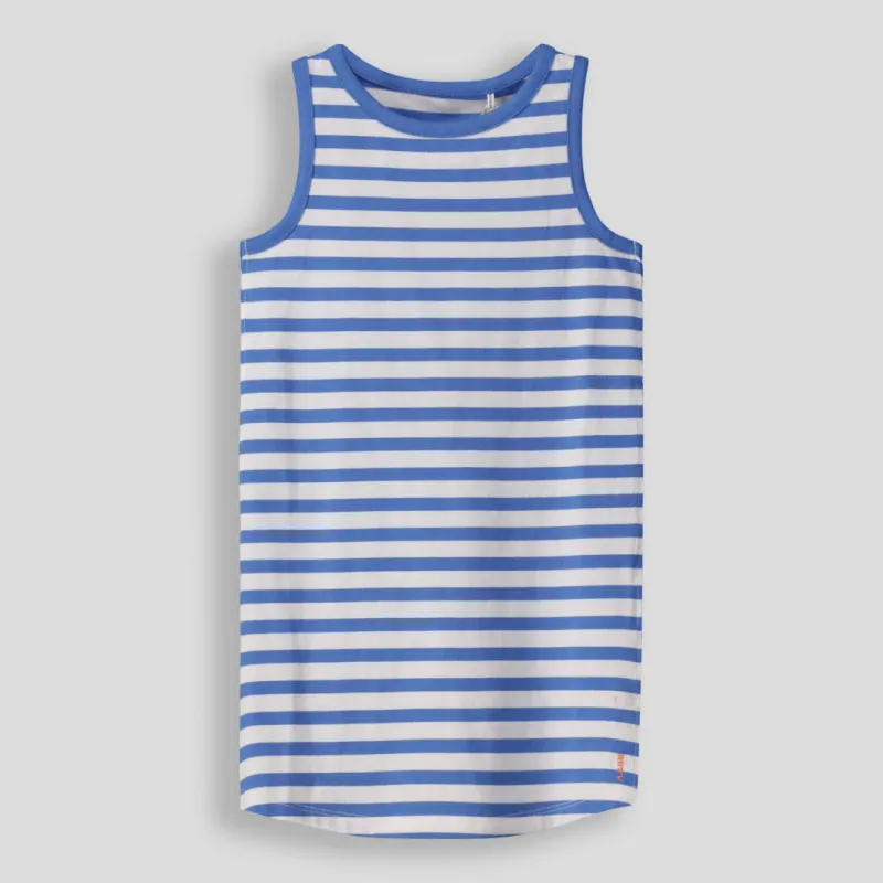Girls Tank Top Dress _ 155106 _ Blue sold by Refinery